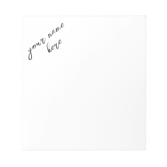 Bloc-notes personnalisé (Devant)