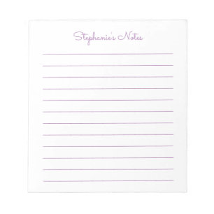 Bloc-notes personnalisé à base de lavande simple