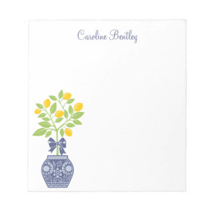 Bloc-notes personnalisé Chinoiserie Lemon Tree