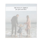 Bloc-notes personnalisé couleur pleine photo