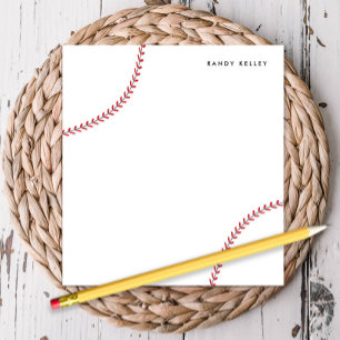 Bloc-notes personnalisé de base-ball