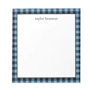 Bloc-notes personnalisé de Buffalo Plaid