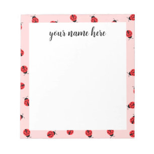 Bloc-notes personnalisé de Ladybug