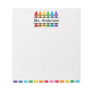 Bloc-notes personnalisé de professeur de crayon mi