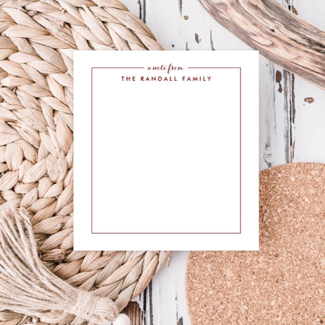 Bloc-notes personnalisé en brique Carré simple (Créateur téléchargé)