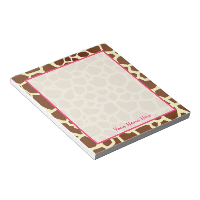 Bloc-notes personnalisé Giraffe (Incliné)