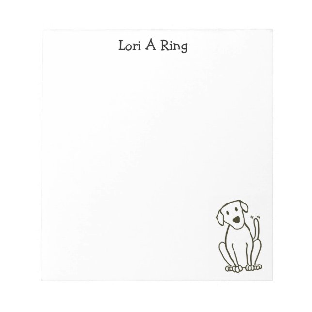 Bloc-notes personnalisé Lab Lover (Devant)