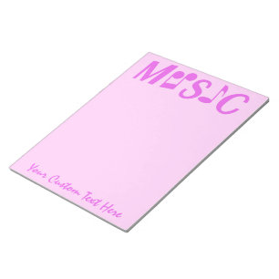 Bloc-notes personnalisé MUSIQUE