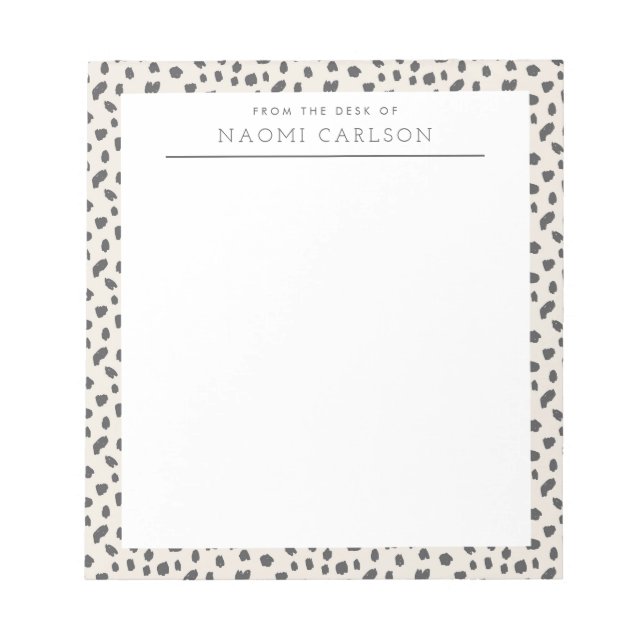 Bloc-notes personnalisé Persuasion dalmate (Devant)