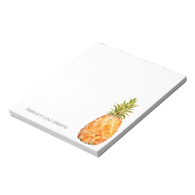 Bloc-notes personnalisé pour ananas tropical (Tourné)