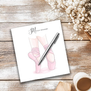 Bloc-notes personnalisé pour ballet avec nom et in