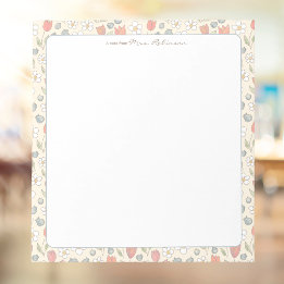 Bloc-notes personnalisé pour enseignant aux motifs