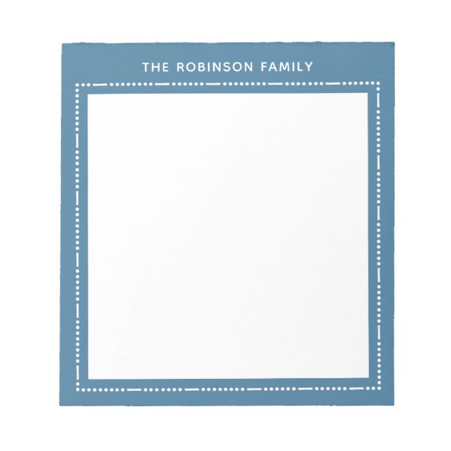 Bloc-notes personnalisé pour la famille (Devant)