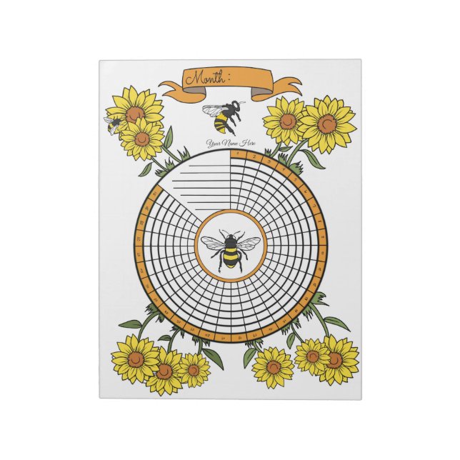 Bloc-notes personnalisé pour le suivi des habitude (Tourné)