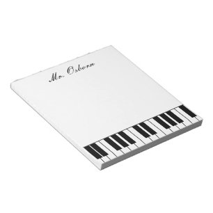 Bloc-notes personnalisé pour piano
