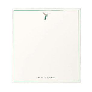 Bloc-notes personnalisé sur le Colibri d'Anna