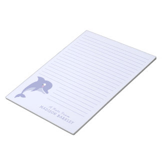 Bloc-notes personnel pour bébé Dolphin Cute