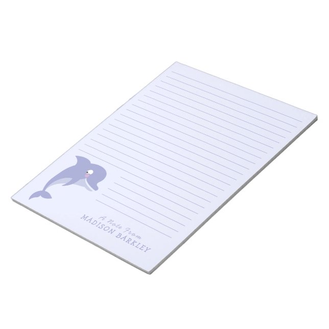 Bloc-notes personnel pour bébé Dolphin Cute (Incliné)