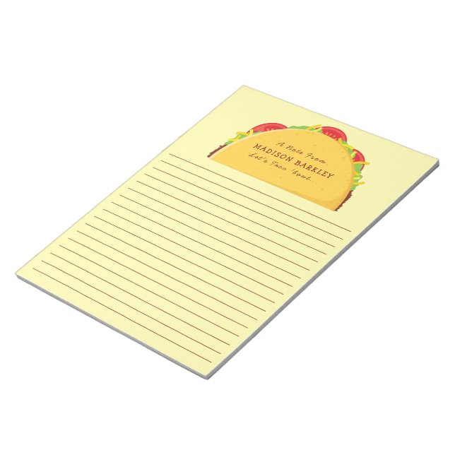 Bloc-notes personnel stationnaire Taco Cute Kids (Incliné)