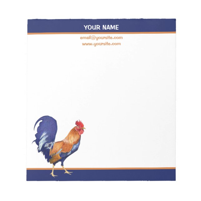 Bloc-notes petit coq (Devant)