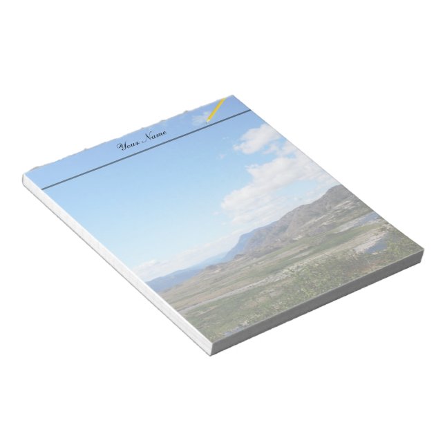 Bloc-notes photo paysage. (Incliné)