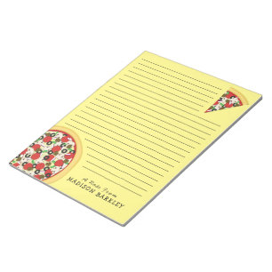 Bloc-notes Pizza Suprême Combo Mignon pour Enfants