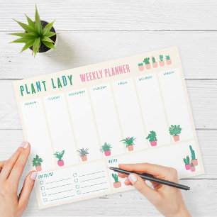 Bloc-notes planificateur hebdomadaire de la dame a