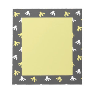 Bloc-notes Popcorn (gris foncé et jaune beurre)