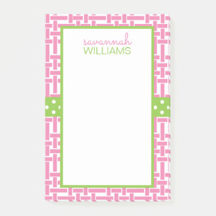 Bloc-notes Post-it personnalisé en bambou et en g