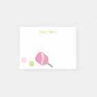 Bloc-notes post-it personnalisé Preppy Pickleball