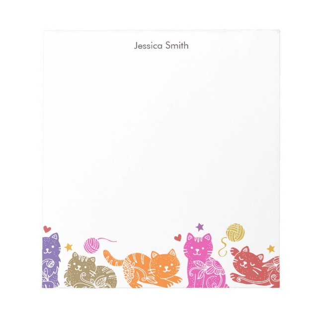 Bloc-notes pour amateur de chats (Devant)