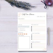 Bloc-notes pour autosoins quotidiens