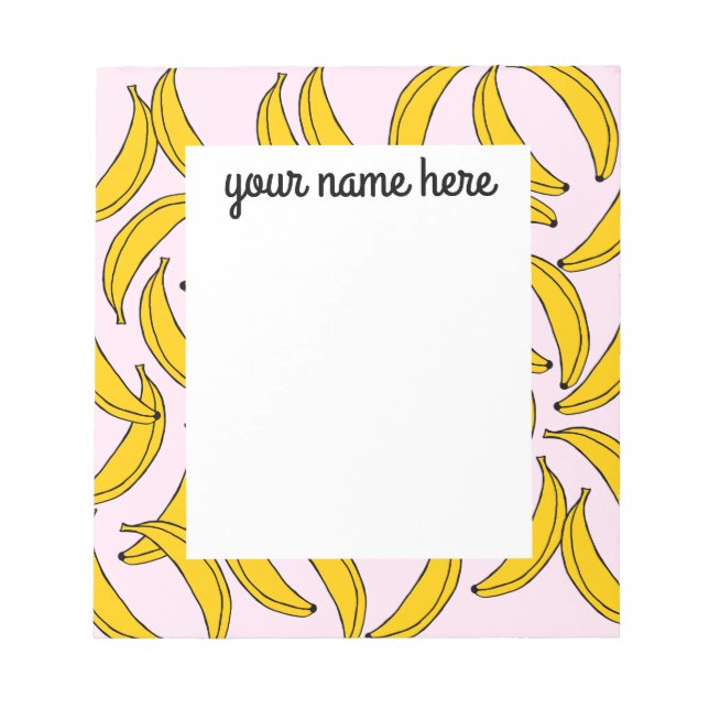 Bloc-notes pour bananes personnalisées (Devant)