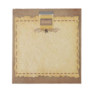 Bloc-notes pour bougie Jar