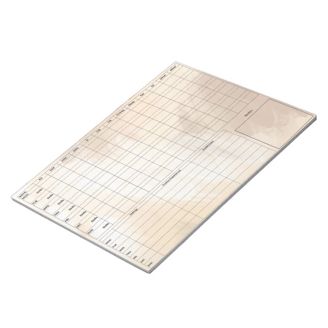 Bloc-notes pour carte laitière DBT - 40 feuilles B (Incliné)
