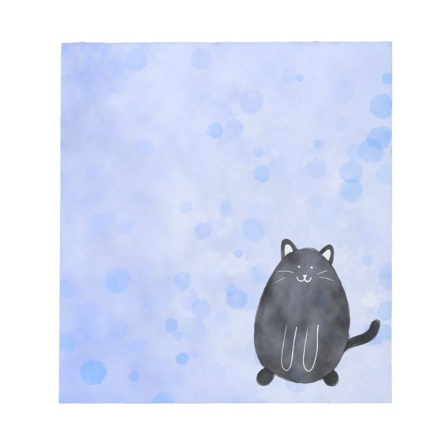 Bloc-notes pour chat noir (Devant)