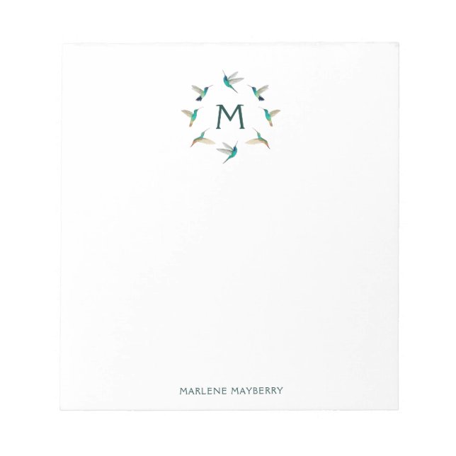 Bloc-notes pour colibri personnalisé (Devant)