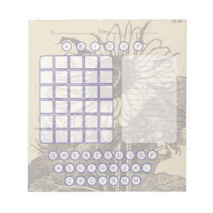 Bloc-notes pour écran Wordle - Tournesol