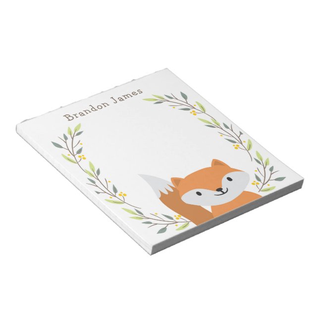 Bloc-notes pour enfants Woodland Fox (Incliné)