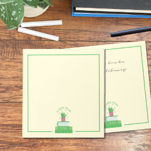 Bloc-notes pour enseignants de livres verts et de