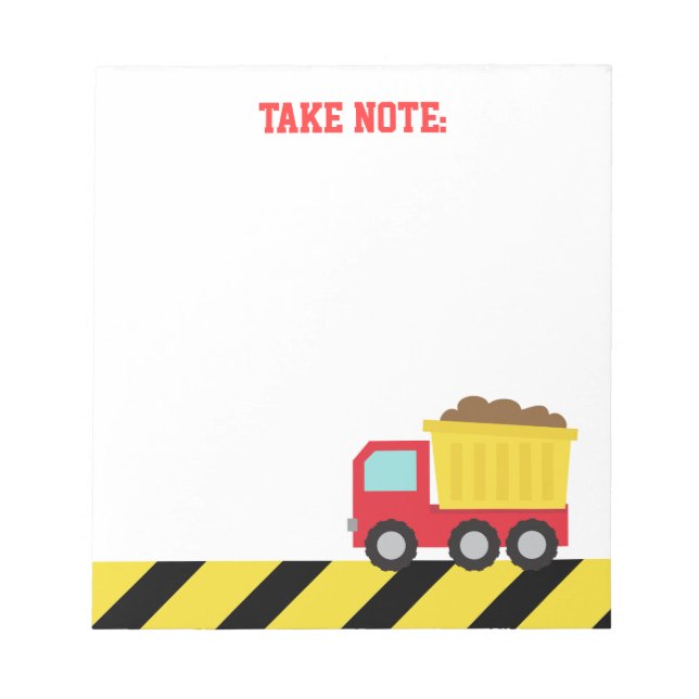 Bloc-notes pour la construction de camions à camio (Devant)