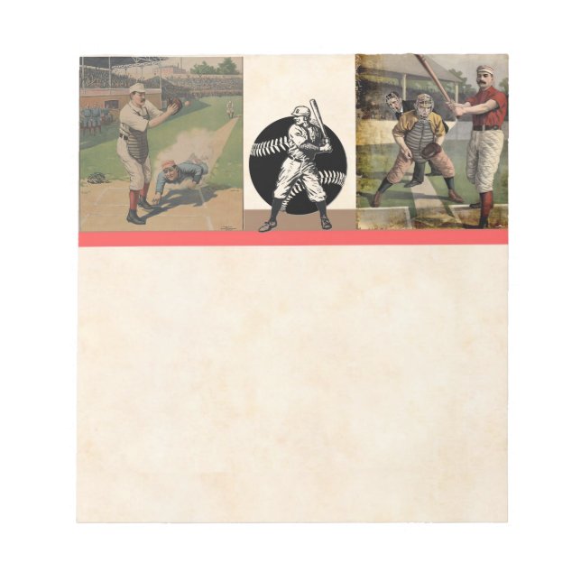 Bloc-notes pour l'affiche de baseball (Devant)