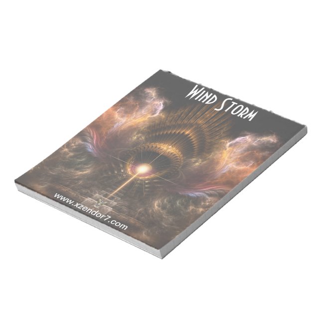 Bloc-notes pour l'art fractal de la tempête éolien (Tourné)