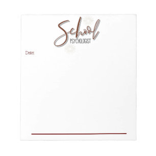 Bloc-notes pour le bureau du psychologue de l'éco