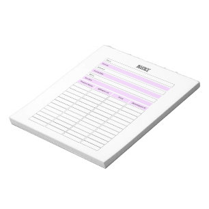Bloc-notes pour le planificateur de factures pour