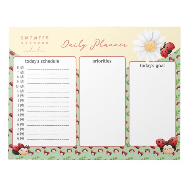 Bloc-notes pour les enfants de LadyBugs (Devant)