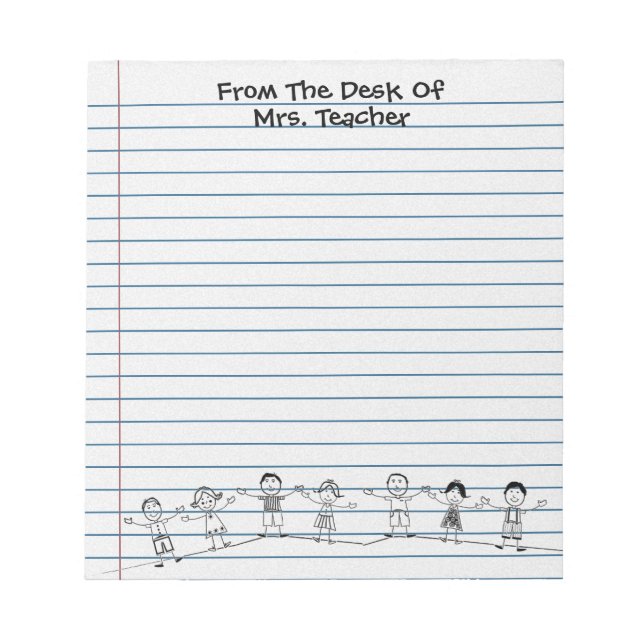 Bloc-notes pour les enfants de l'école mignonne (Devant)