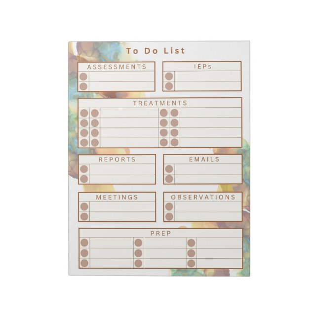 Bloc-notes pour les thérapeutes à l'école - Aquare (Tourné)