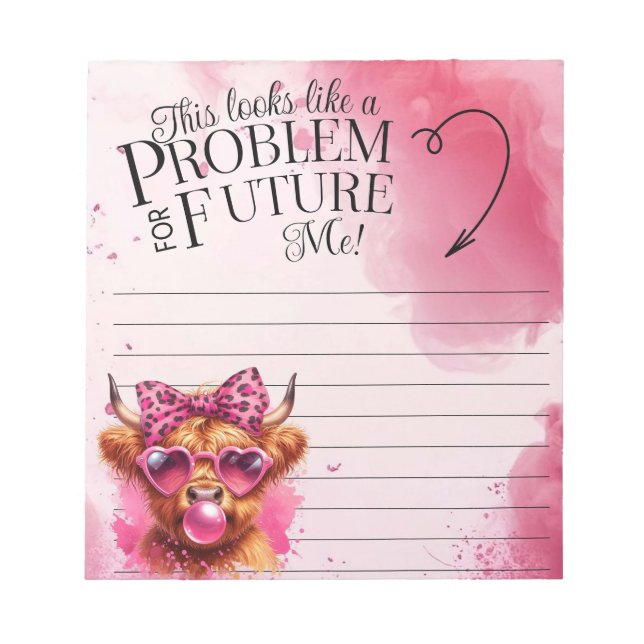 Bloc-notes pour mes notes à mon moi futur (Devant)