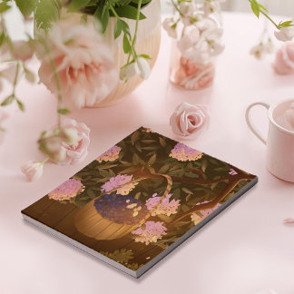 Bloc-notes pour panier bleuet d'or